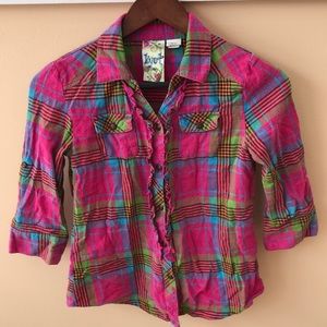 Plaid flannel shirt